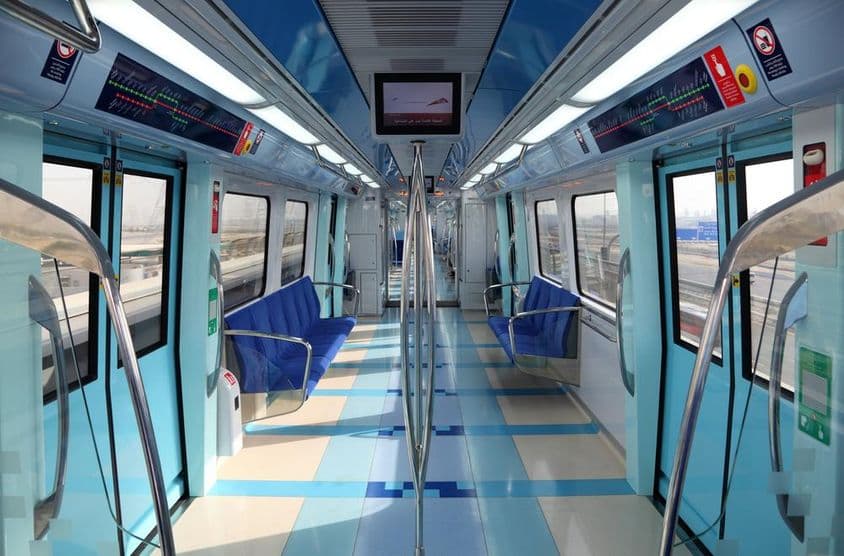 Inneres der Dubai Metro