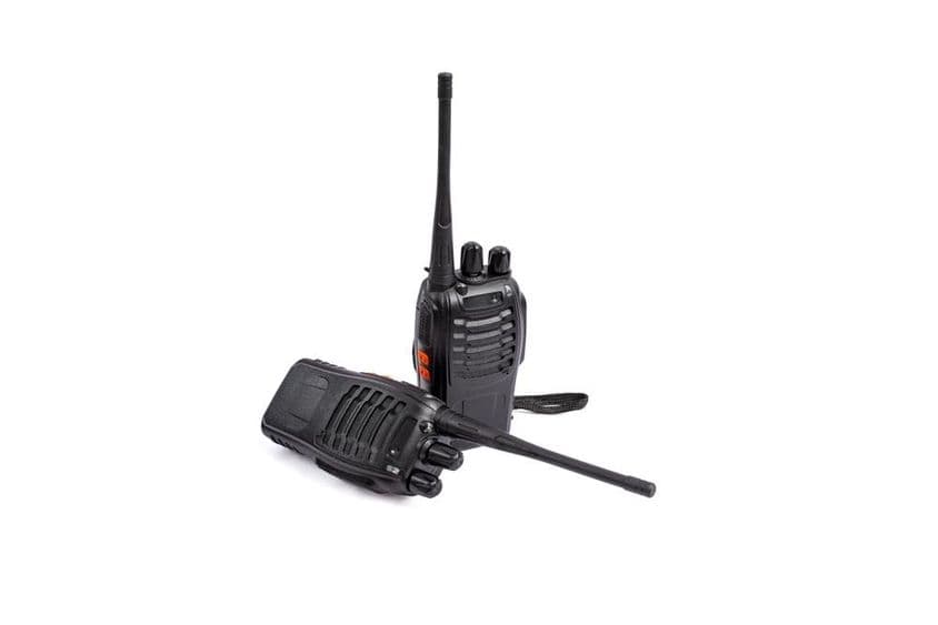 Zwei Walkie-Talkies.