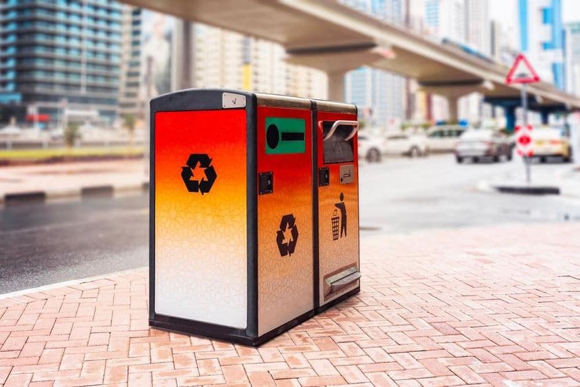 Dubais selektiver Sammelbehälter.