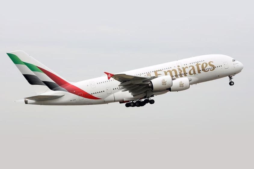 Emirates Flugzeug.