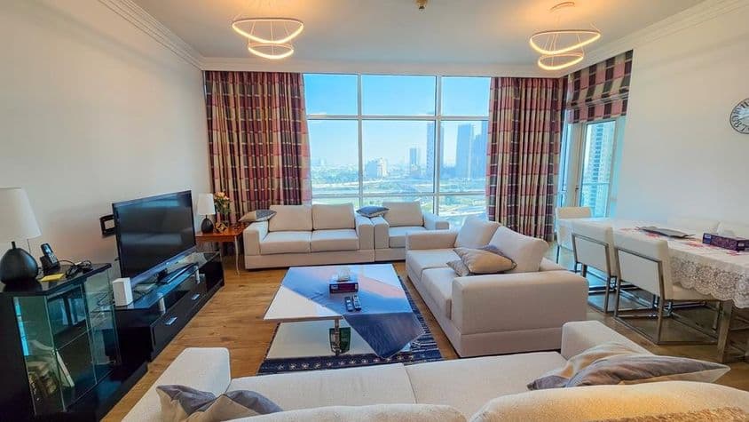 Wohnbereich einer Wohnung in Dubai.