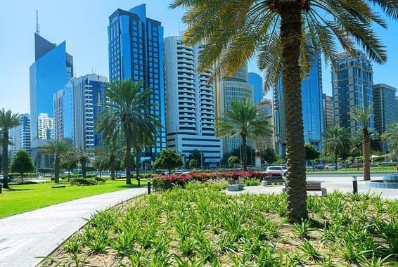 Abu Dhabi Wolkenkratzer.