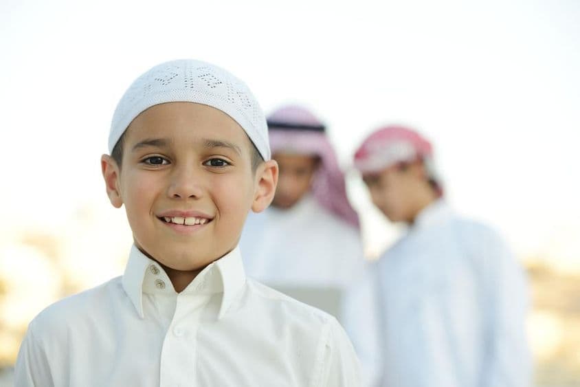 Emiratische Schülerin.