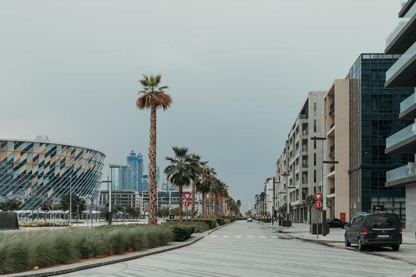 Dubai Straßenansicht.