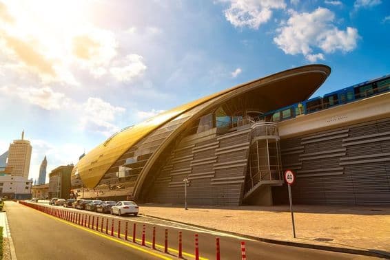 U-Bahn-Station in Dubai.
