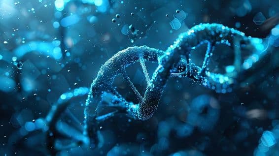 DNA-Genhelix Spirale molekulare Struktur.
