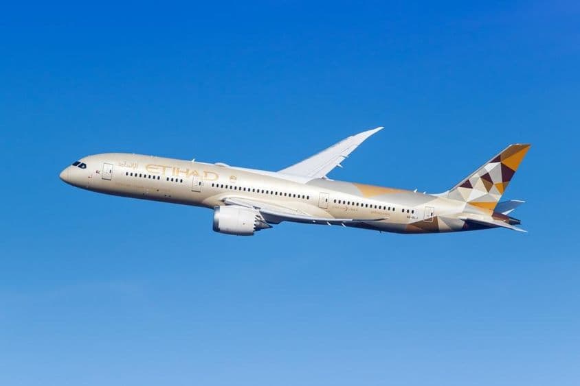 Etihad Airways Boeing 787-9 Dreamliner Flugzeug.