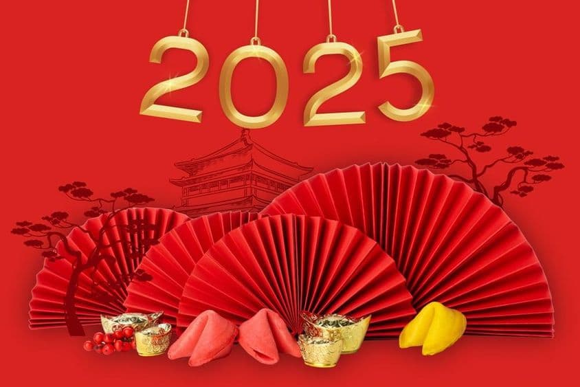 Chinesisches Neujahr mit traditionellen chinesischen Dekorationen.