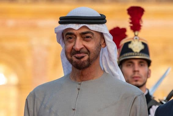 Der Präsident der Vereinigten Arabischen Emirate, Mohamed bin Zayed Al Nahyan.