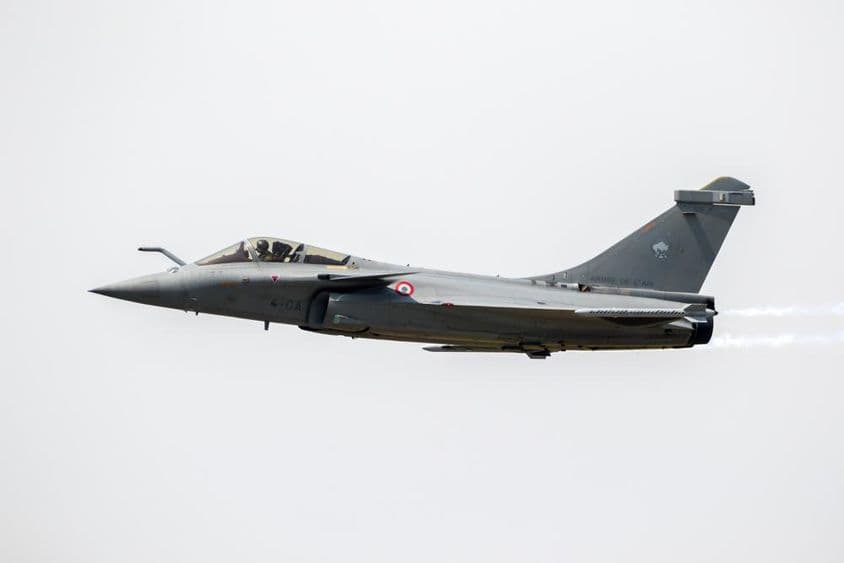 Das Rafale-Kampfflugzeug der französischen Luftwaffe.