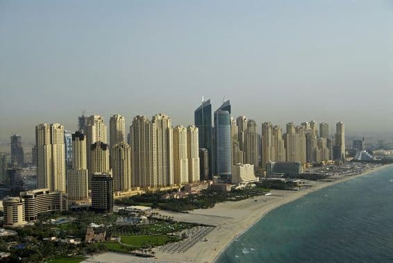 Wasserimmobilien in Dubai.