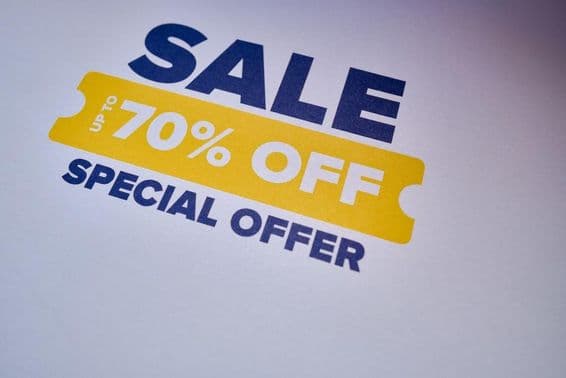Sonderangebot mit bis zu 70% Rabatt.