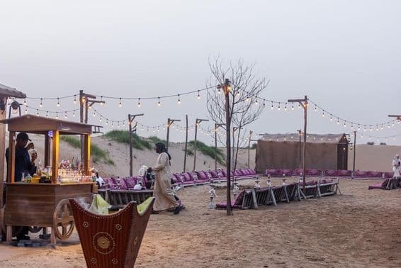 Al Khayma Wüstencamp in Dubai.
