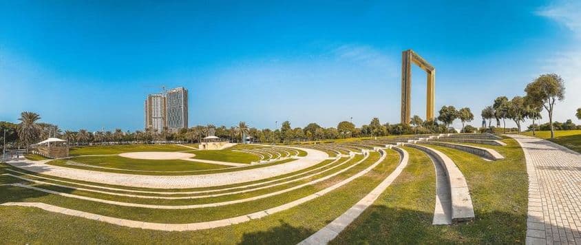 Dubai-Rahmen im Zabeel Park.
