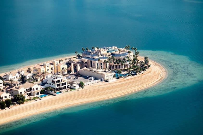 Die Palm Jumeirah, Dubai, Vereinigte Arabische Emirate.