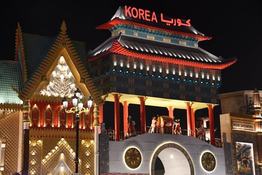 Korea-Pavillon im Global Village in Dubai, Vereinigte Arabische Emirate.