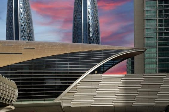 Metro von Dubai, Vereinigte Arabische Emirate.