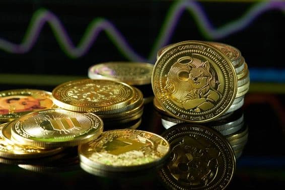 Die Kryptowährung Shiba Token wird mit einem Handelsdiagramm angezeigt.