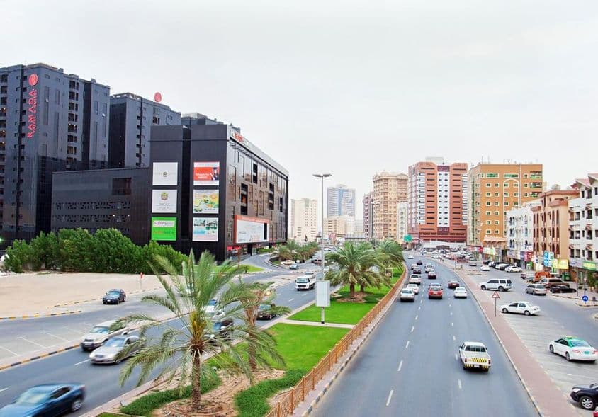 Moderne Allee, Ajman, Ajman, Vereinigte Arabische Emirate.