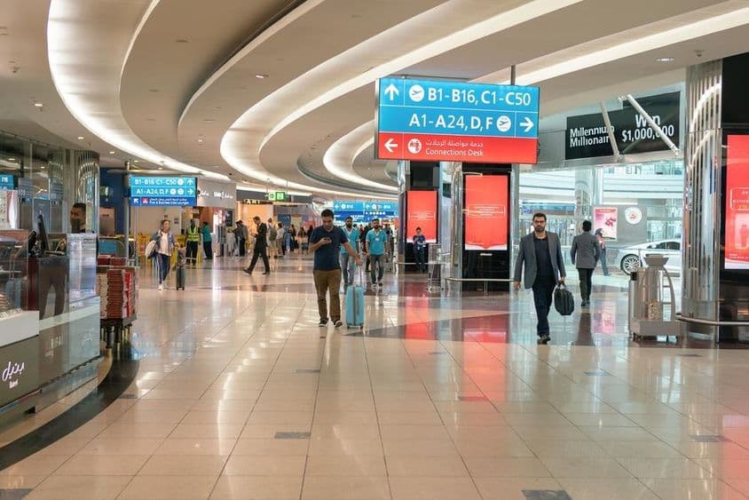 DUBAI, Vereinigte Arabische Emirate Flughafen.