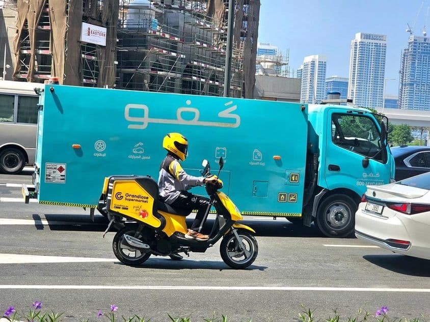 Cafu-Liefertruck für mobile Betankungsdienste.