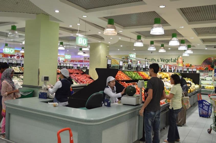 Lulu-Hypermarkt Frischwarenabteilung in Dubai.