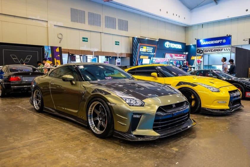 Nissan GT-R R35 Coupé bei der Indonesia Modification Expo 2024.