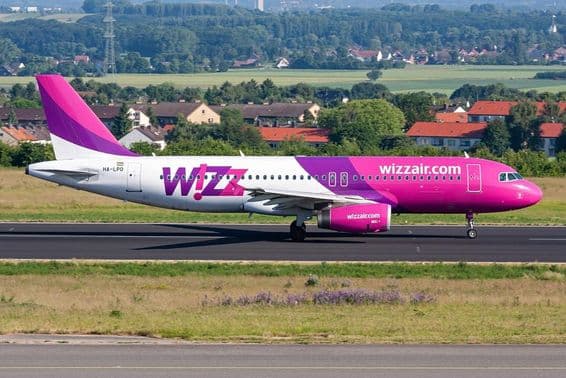 Ungarisches Wizz Air Airbus A320-200 Flugzeug mit Registrierung HA-LPO.