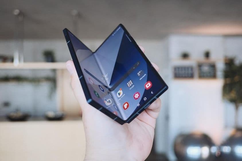 Samsung Galaxy Z Fold faltbares Smartphone.
