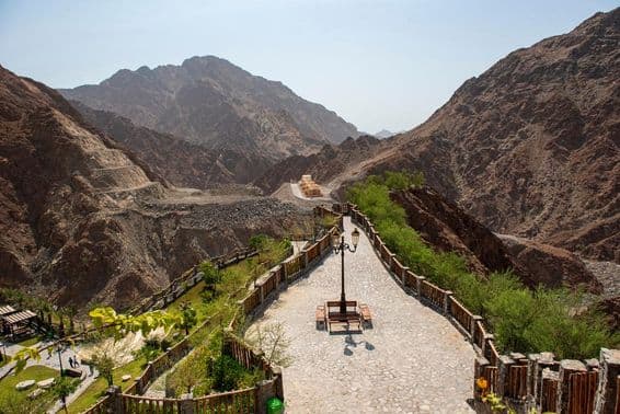 Schöner Park in den Sharjah-Bergen.