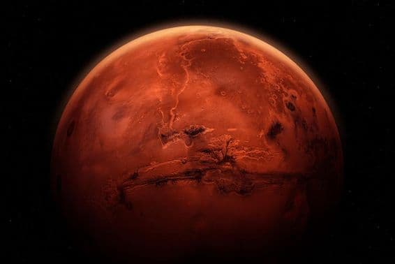 Mars der Rote Planet.