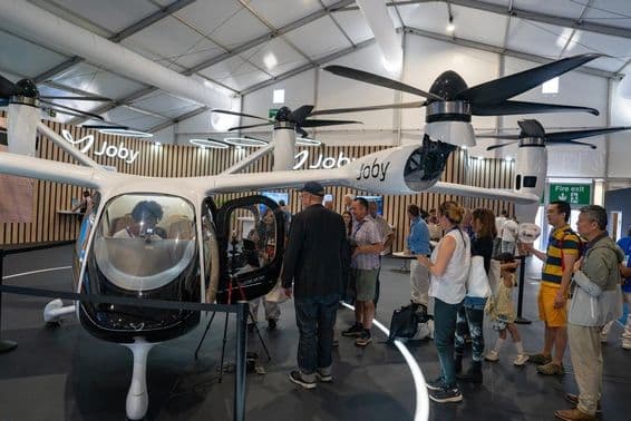 Farnborough International Airshow am Joby-Stand.