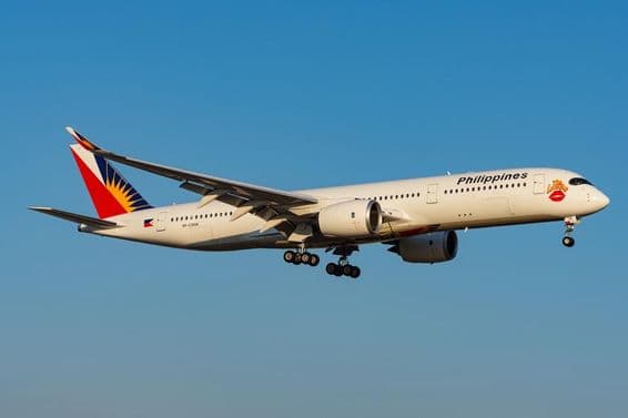 Philippine Airlines Airbus A350-900 Flugzeug.