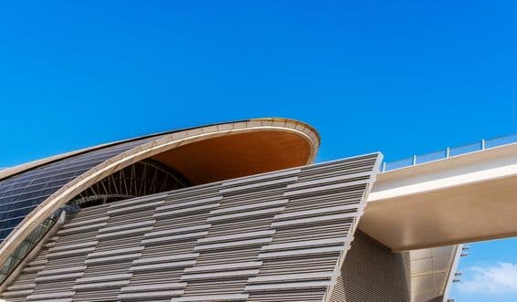 Metrostation in Dubai, Vereinigte Arabische Emirate.