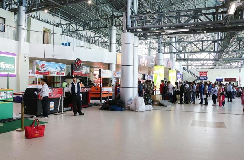 KATHMANDU, NEPAL Tribhuvan Internationaler Flughafen, Inlandsflughafen.