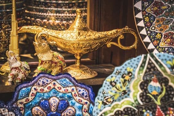 Arabischer Goldmarkt im alten Dubai.