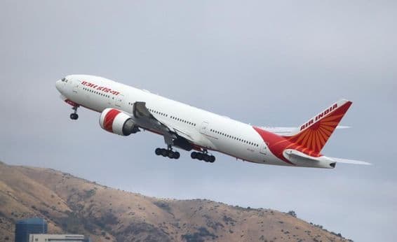 Air India Boeing 777-200LR Flugzeug.