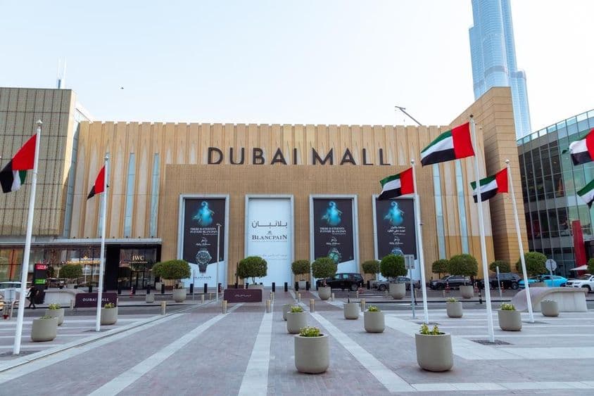 Eingang der Dubai Mall.