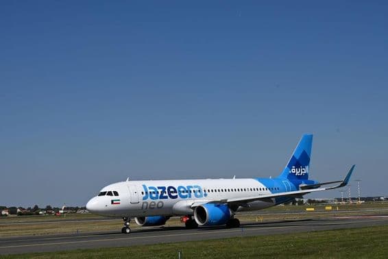 Jazeera Airways Flugzeug am Boden