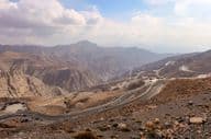 Jebel Jais, malerische Berglandschaft in Ras Al Khaimah.