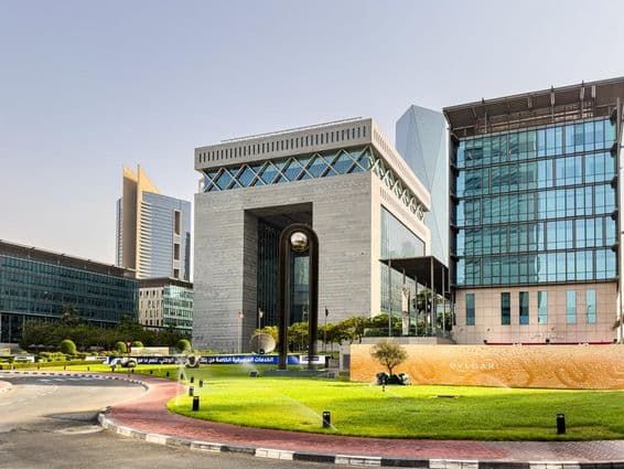 Das Gate District im DIFC, Dubai, Vereinigte Arabische Emirate.