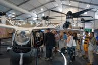 Joby Aviation-Stand auf der Farnborough International Airshow an einem Freitag.