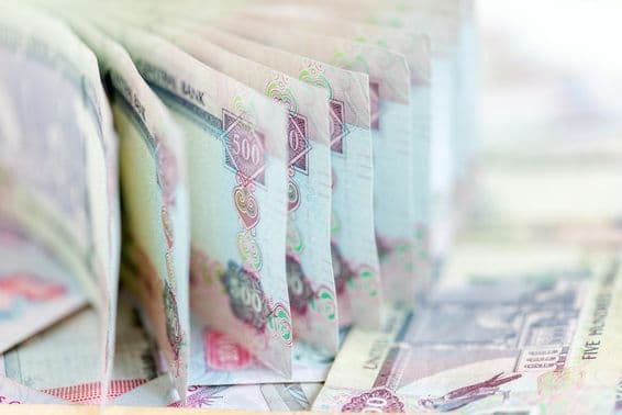 Vereinigte Arabische Emirate Dirham, Papierwährung.