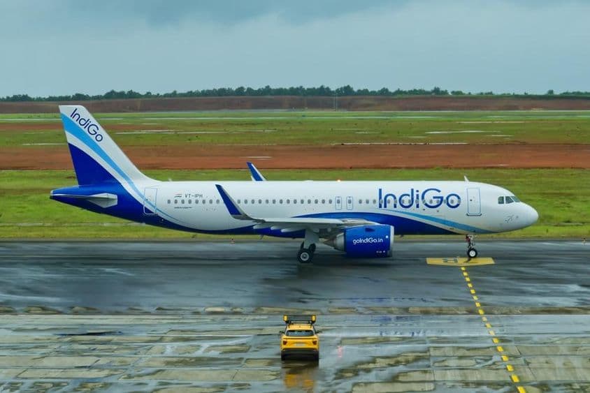 Ein Airbus A320 von IndiGo Airlines.