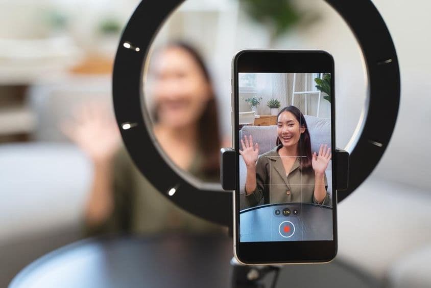 Influencer in sozialen Medien.