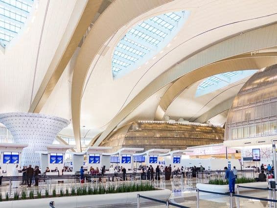 Zayed International Airport in Abu Dhabi.