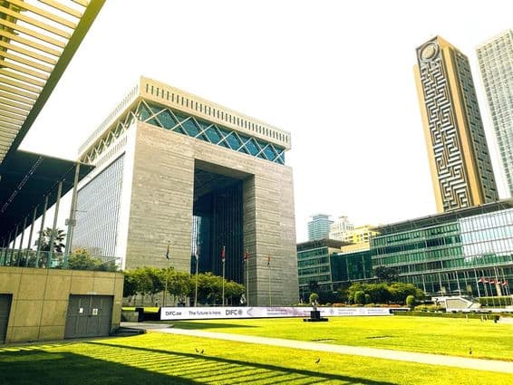 Dubais Finanzviertel, DIFC-Gebiet, Vereinigte Arabische Emirate.