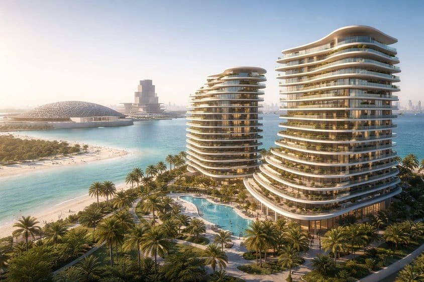 Panorama der Baccarat Residences Saadiyat.