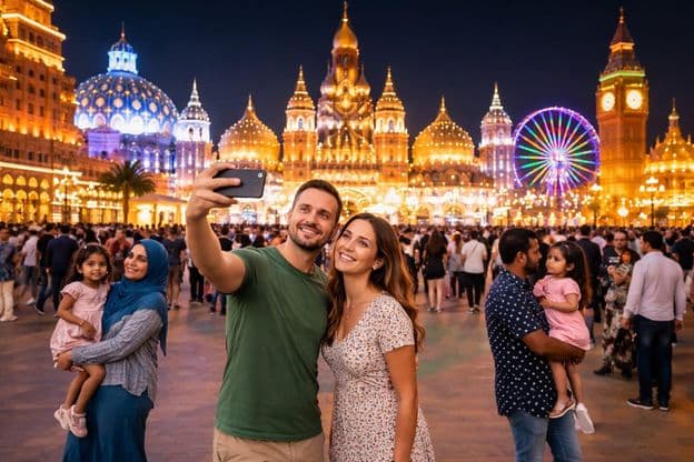 Bunter Abend bei Global Village Erlebnis