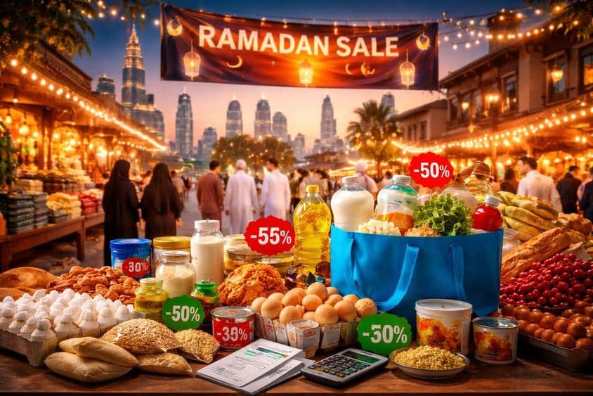 Ramadan-Markt mit Preisüberwachung.